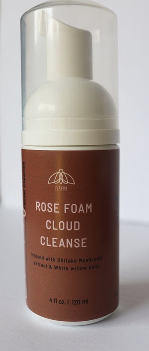 Rose foam cloud cleanser pump facial cleanser